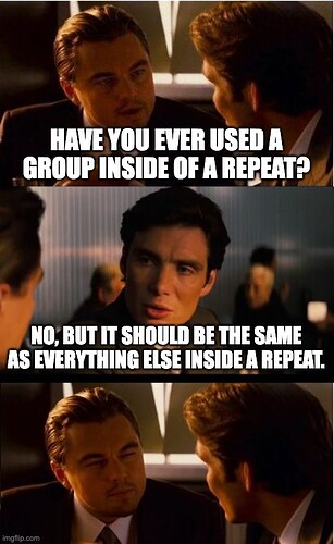 group inside repeats meme